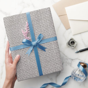 Graues Imitat Einfaltspinsel Geschenkpapier