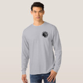 Graues INNERSTRENGTH Logo der langen Hülse T-Shirt (Vorne ganz)