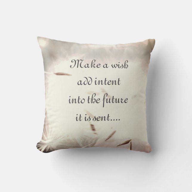 Graues inspirierendes Design Kissen (Vorderseite)