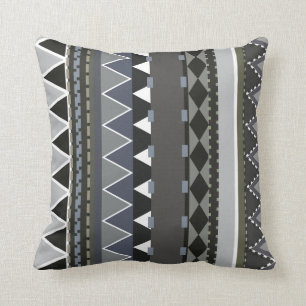 Graues, inspiriertes Kissen