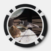 Graues Jay und Bell-Poker-Chips Pokerchips (Rückseite)