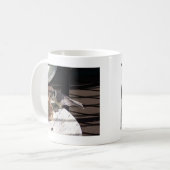 Graues Jay und Bell-Tasse Kaffeetasse (Vorderseite Links)