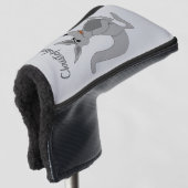 Graues Känguru-Design Golf Headcover (3/4 Vorderseite)