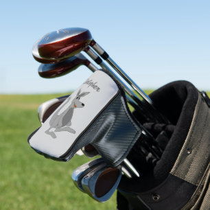 Graues Känguru-Design Golf Headcover