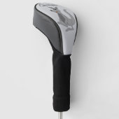 Graues Känguru-Design Golf Headcover (angewinkelt)