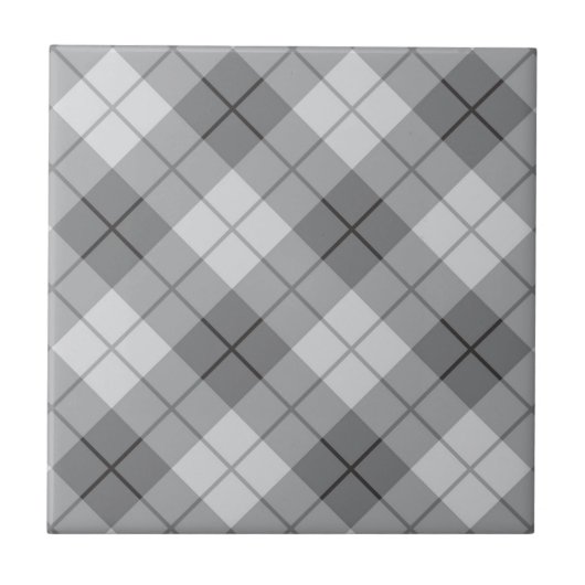 Graues kariertes fliese (Vorderseite)