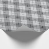 Graues kariertes geschenkpapier (Ecke)