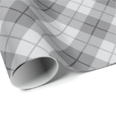 Graues kariertes geschenkpapier (Rolleneckpunkt)