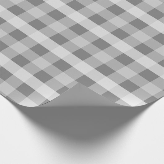 Graues kariertes geschenkpapier (Ecke)