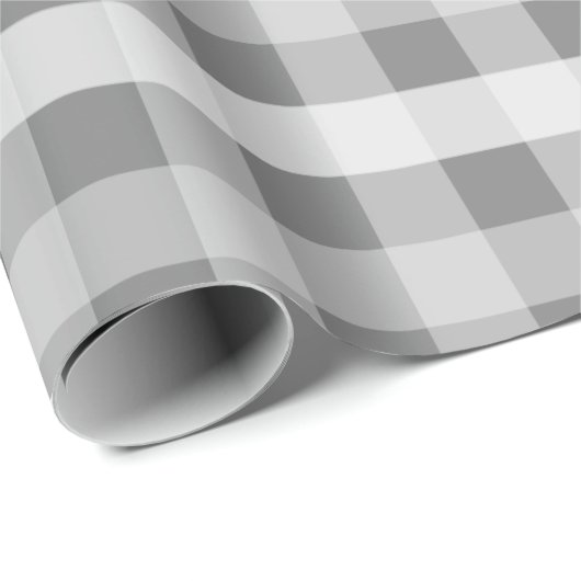 Graues kariertes geschenkpapier (Rolleneckpunkt)