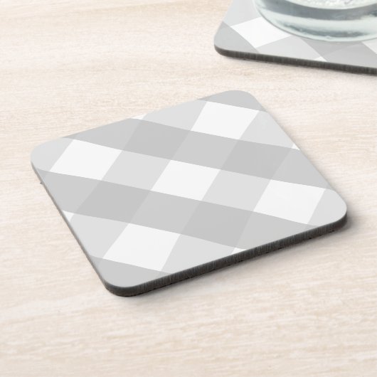 graues kariertes getränkeuntersetzer (Linke Seite)