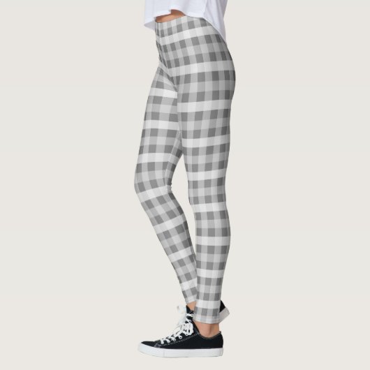 Graues kariertes leggings (Links)