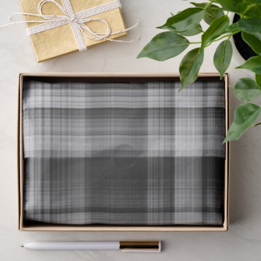 Graues Karopapier Seidenpapier (Geschenk)