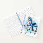 Graues Karussell-Pferd Notizblock (Innenseite)