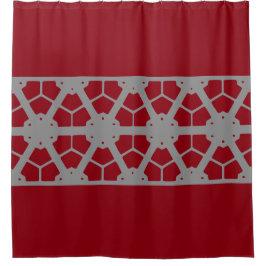 Graues kastanienbraunes Muster 4Harvey Duschvorhang