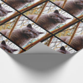 Graues Katzen-Packpapier Geschenkpapier (Ecke)