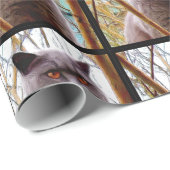 Graues Katzen-Packpapier Geschenkpapier (Rolleneckpunkt)