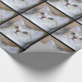 Graues Katzen-Packpapier Geschenkpapier (Ecke)