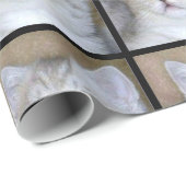 Graues Katzen-Packpapier Geschenkpapier (Rolleneckpunkt)