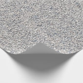 Graues Kiesel-Schlag-Packpapier Geschenkpapier (Ecke)