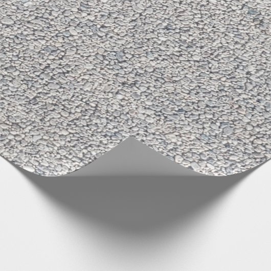 Graues Kiesel-Schlag-Packpapier Geschenkpapier (Ecke)