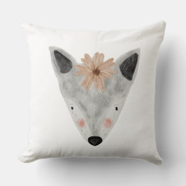 Graues Kinderzimmer für die Wasserfarben Kissen