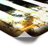 Graues Klaviertastaturposter Poster (Ecke)