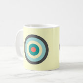 Graues Kombinationsbullseye Kaffeetasse (Vorderseite Links)