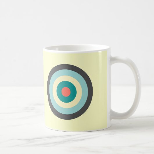 Graues Kombinationsbullseye Kaffeetasse (Rechts)