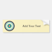 Graues Kombinationsbullseye von Shirley Taylor Autoaufkleber (Vorne)