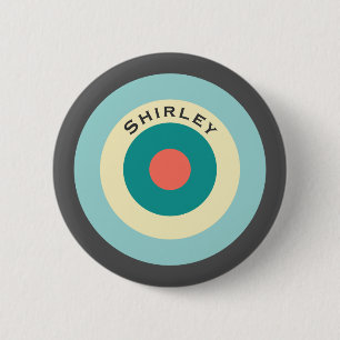 Graues Kombinationsbullseye von Shirley Taylor Button