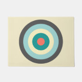 Graues Kombinationsbullseye von Shirley Taylor Fußmatte (Vorderseite)