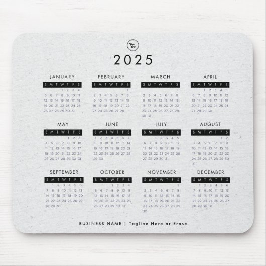Graues Kraft 2023 Kalender - Kundenspezifisches Fi Mousepad (Vorne)