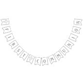 Graues Kreuz-erste Kommunions-Fahne Wimpelkette (Alle)