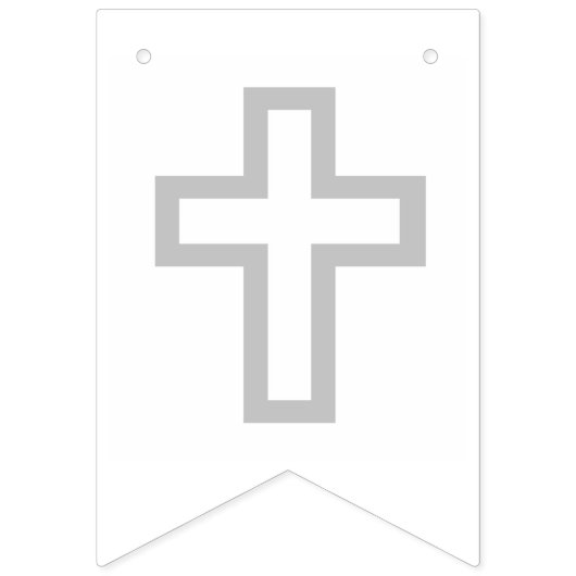 Graues Kreuz-erste Kommunions-Fahne Wimpelkette (Erste Fahne)