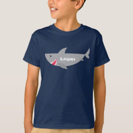 Graues Lächeln von Haifischen T-Shirt