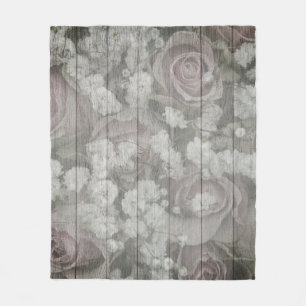 Graues Land Chic Design Fleecedecke