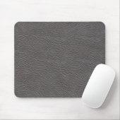 Graues ledernes Beschaffenheit mousepad (Mit Mouse)