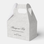 Graues Leinen Simple Script Kater-Erholungskit Geschenkschachtel (Vorderseite)