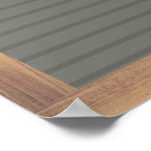 Graues Letter Board signieren benutzerdefiniertes  Poster (Ecke)