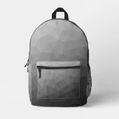 Graues lichtdurchlässiges Mesh Muster Bedruckter Rucksack (Vorderseite)