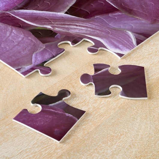 Graues lila Orchideen-Puzzlespiel Puzzle (Seite)