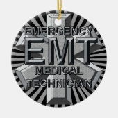 Graues Logo EMT Ornament (Vorne)