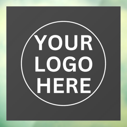 Graues Logo für Berufliche Unternehmenswerbung Fensteraufkleber (Blatt 3)