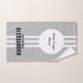 Graues Logo für das Team, Team- und Spielername Handtuch (Handtuch)