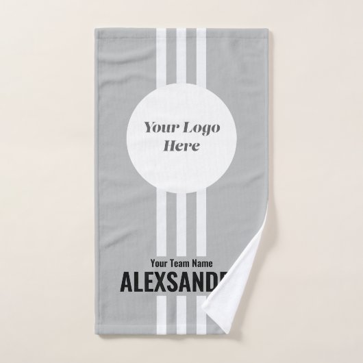 Graues Logo für das Team, Team- und Spielername Handtuch (Handtuch)