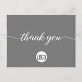 Graues Logo für den Kunden Postkarte (Vorderseite)