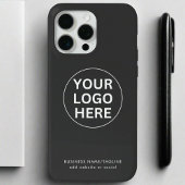 Graues Logo l Berufliches Business-Branding Case-Mate iPhone Hülle