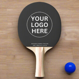 Graues Logo l Markenwerbung Tischtennis Schläger