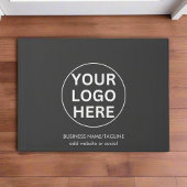 Graues Logo l Welcome Promotions-Markengeschäft Fußmatte